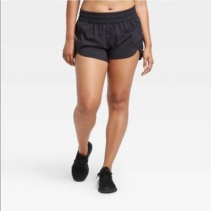 All in Motion Mid-Rise Run Shorts Black S
